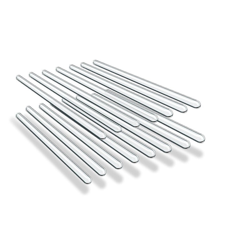 LIFEHIM 15 Pack Glass Stirring Rods: Diameter 5mm Length 6 inch Glass Stir Sticks, Borosilicate Glass Stirring Rod for Mixing Lab - Image 1